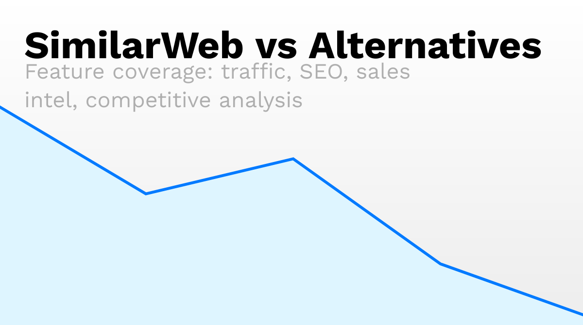 SimilarWeb competitive analysis showing side-by-side traffic comparison of multiple competitors
